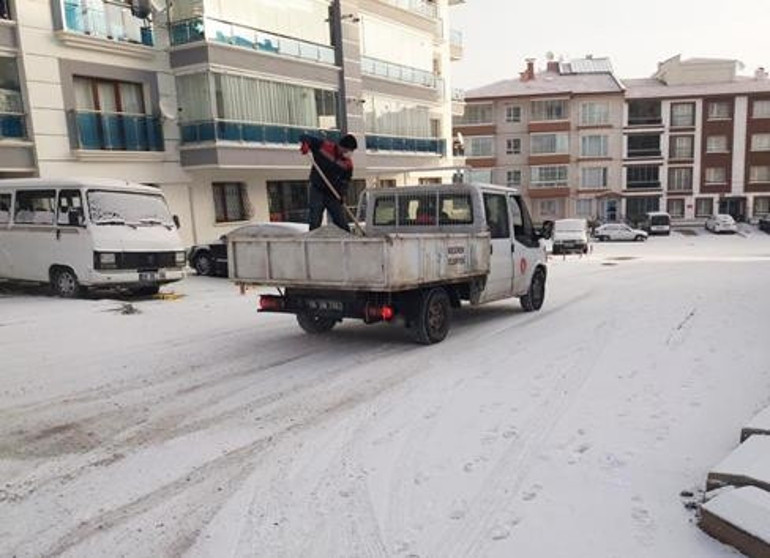 Ankara’nın karla mücadelesi
