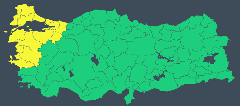 Son dakika haberler: Meteorolojiden son hava durumu raporu Sarı alarm verildi