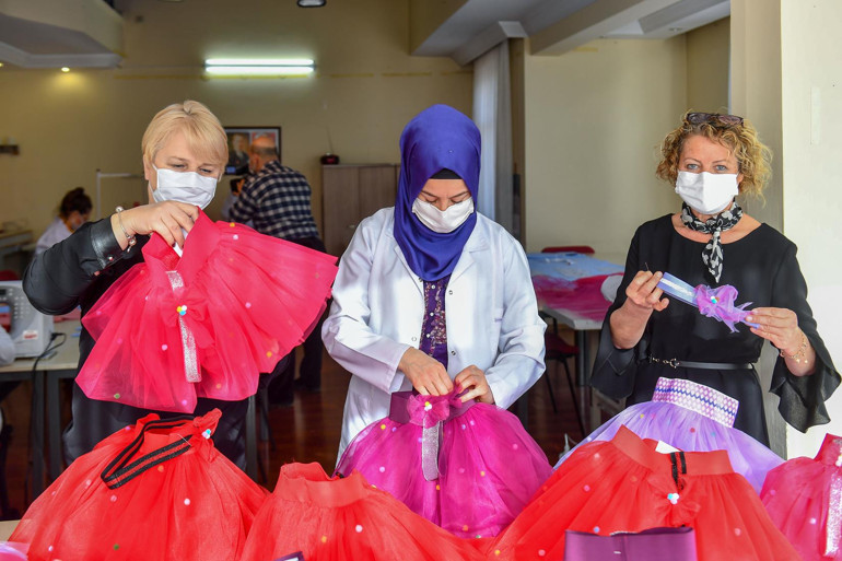 Lösemili çocuklar için renkli telaş