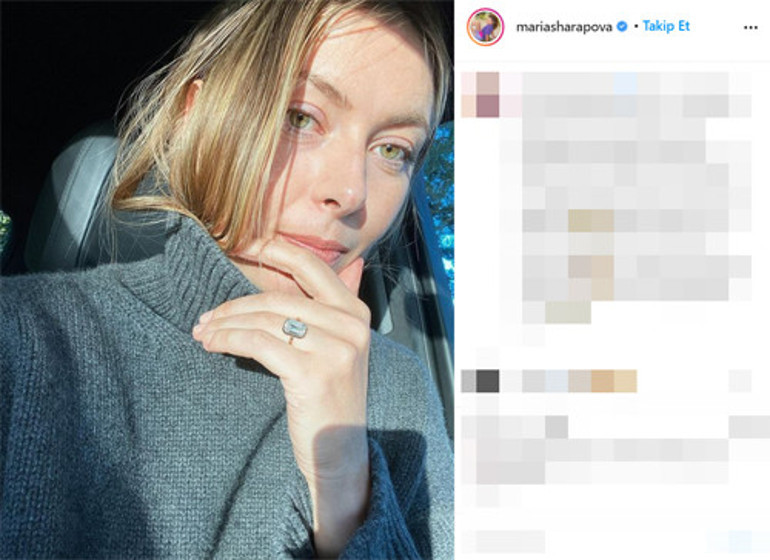 Maria Sharapovanın nişan yüzüğü göz kamaştırdı