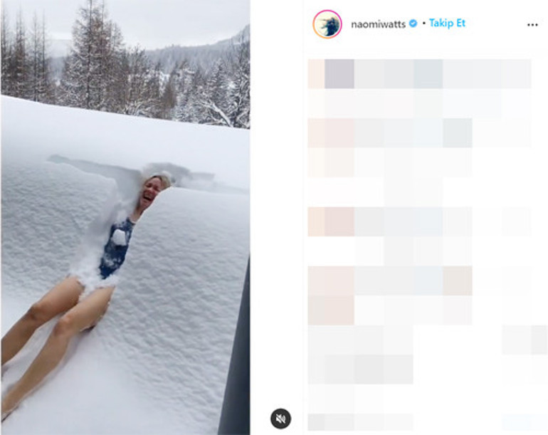 Ünlü oyuncunun videosu olay oldu: Kar yağınca aklıma geldi