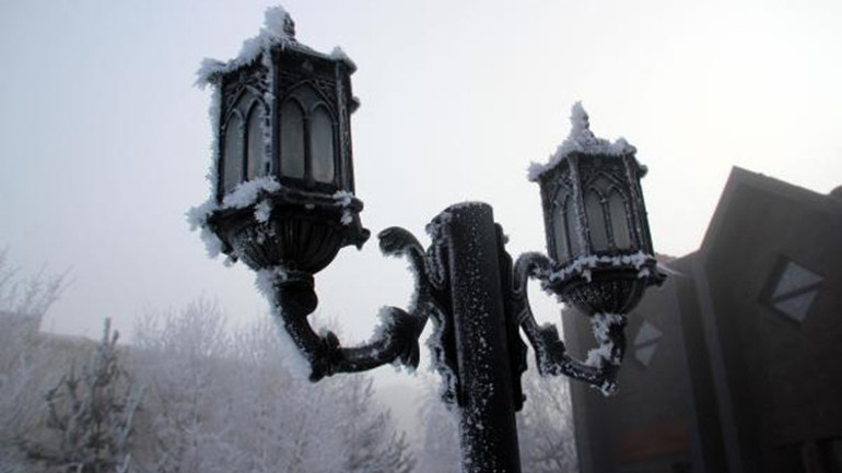 Eksi 20 derece Ardahanda yoğun sis