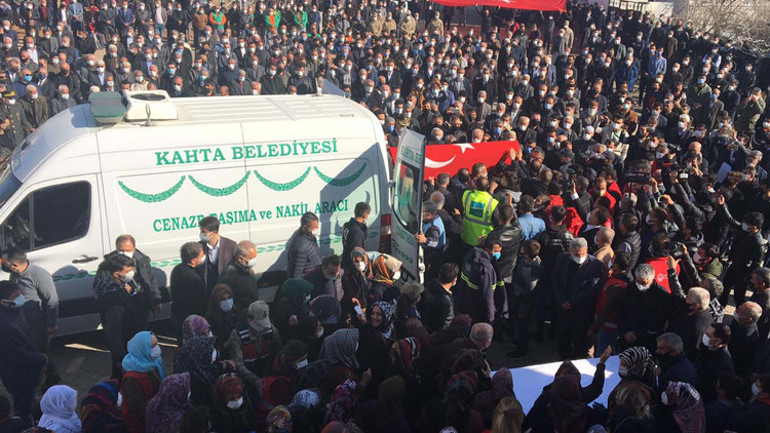 PKKnın şehit ettiği Aydın Köse, son yolculuğuna uğurlandı