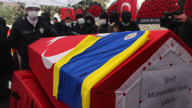 Garada şehit edilen Muhammet Salih Kanca son yolculuğuna uğurlandı