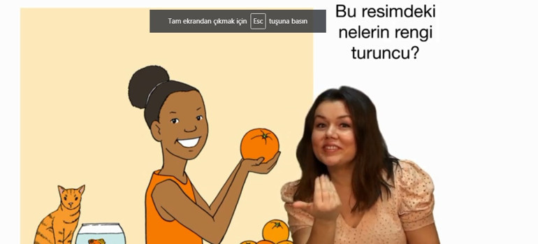 İşaret diliyle video kitap