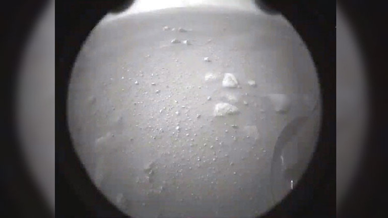 Azim Mars toprağında Mars’a böyle indi...