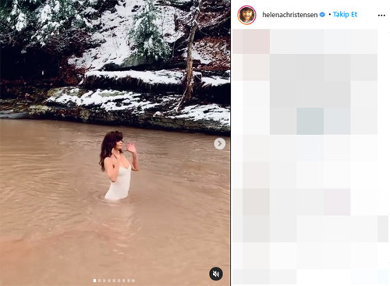 Buz gibi suya girdi: Yaşadığımı hissediyorum