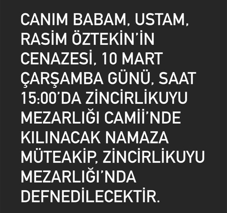 Rasim Öztekinin vefat haberini alan Ceyhun Fersoy ve eşi Begüm Öner gözyaşlarına boğuldu