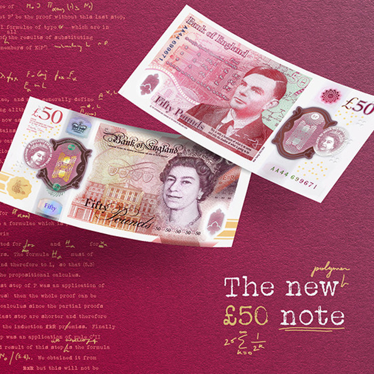 50 sterlinlik banknotlarda matematikçi Turing’in resmi olacak