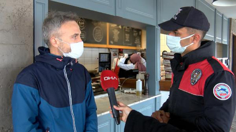 Yeşilköy Sahilinde kafe ve restoranlara koronavirüs denetimi