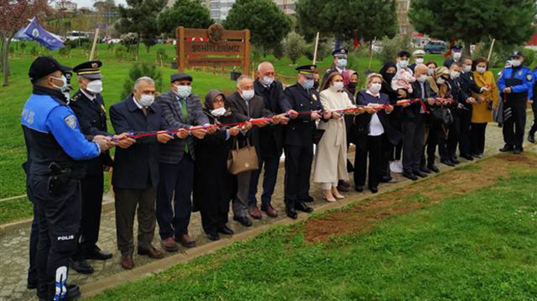 Trabzonda karekod uygulamalı şehit fidanlığı oluşturuldu