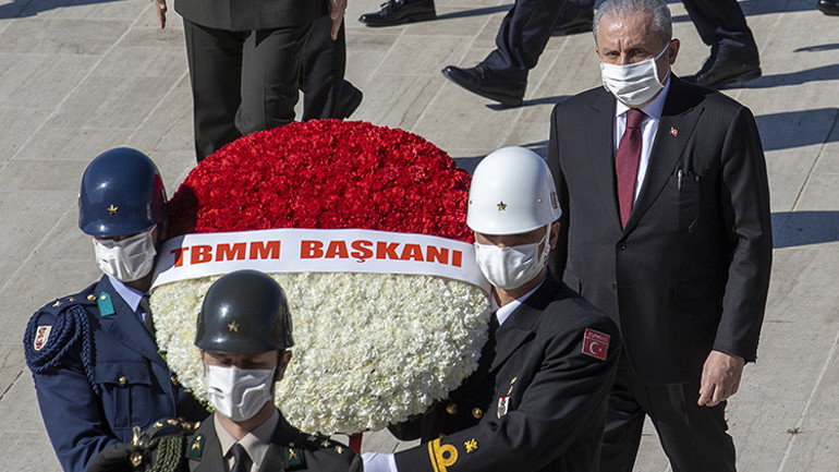 23 Nisan ve TBMMnin 101. açılış yıl dönümü kutlanıyor Meclis ve Anıtkabirde tören