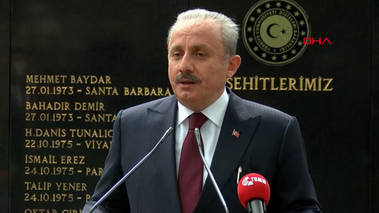 TBMM Başkanı Şentoptan ABDye 1915 olayları tepkisi: Tarihi en kirli olan ülkelerden