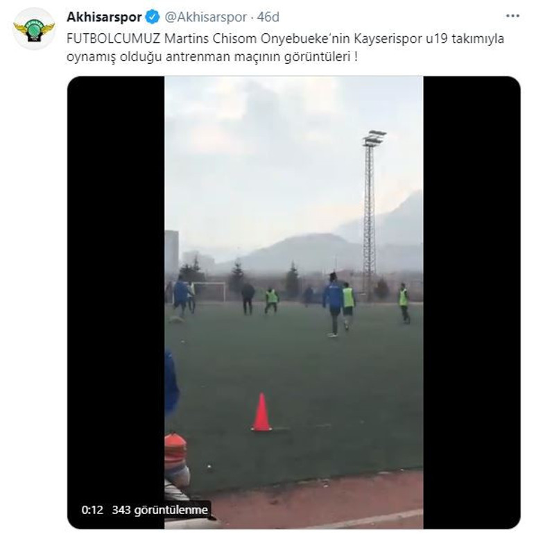 Son dakika: Akhisarspordan Martins Chisom Onyebueke için resmi açıklama Sahte futbolcu iddiası...