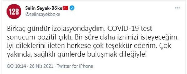 CHPli Selin Sayek Böke koronavirüse yakalandı