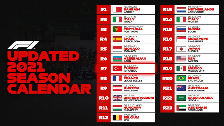 Son dakika: Formula 1 Türkiyeye döndü Resmi açıklama...