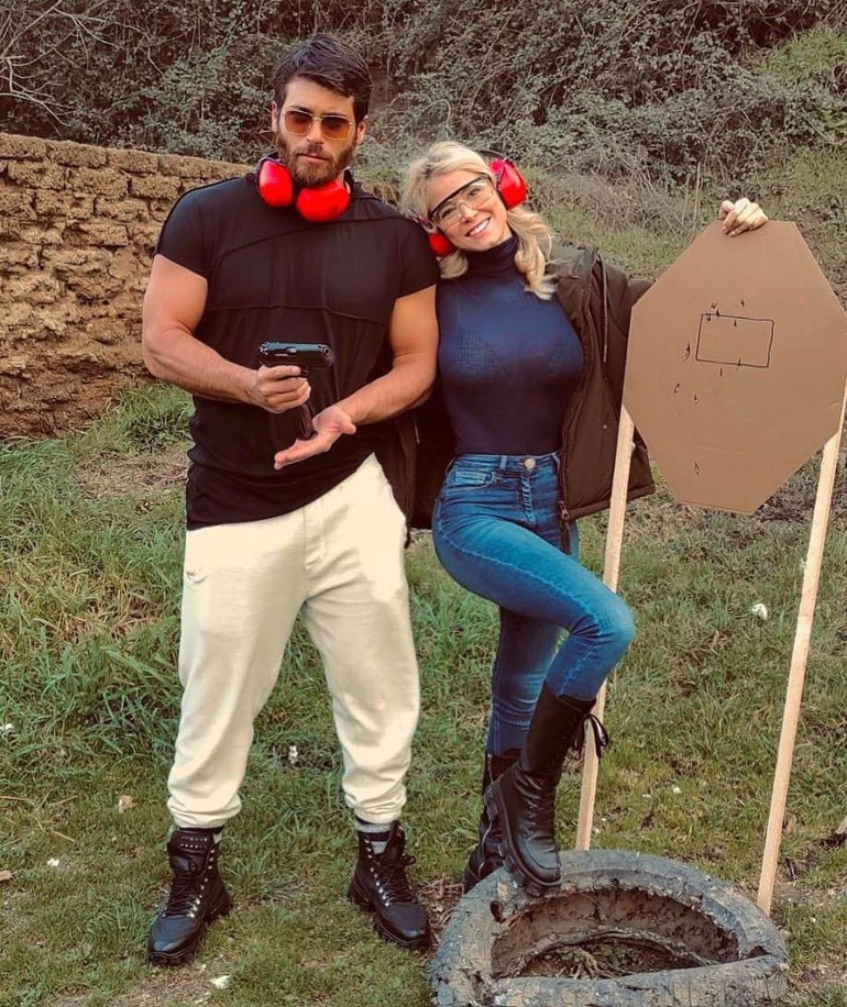 Her şey reklam mıydı... Can Yamanın sevgilisi Diletta Leotta iş insanı Ryan Friedkinle dudak dudağa