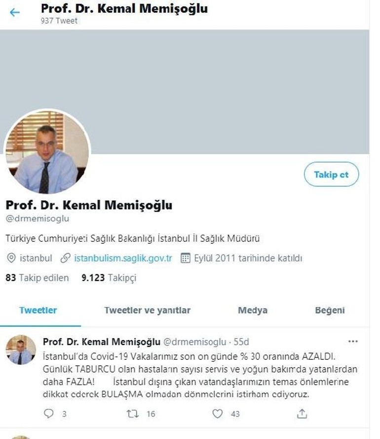 İstanbulda koronavirüs vakaları son 10 günde yüzde 30 oranında azaldı