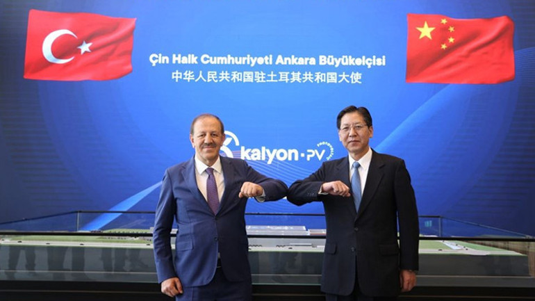 Çin Ankara Büyükelçisi, Kalyon Güneş Teknolojileri Fabrikası’nı ziyaret etti