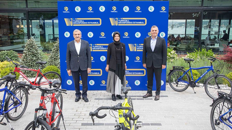 Turkcell GranFondo İstanbulda pedallar eğitim için dönecek