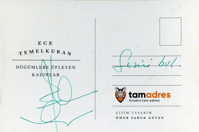 Ece Temelkuran imzalı özel tasarım kartpostallar