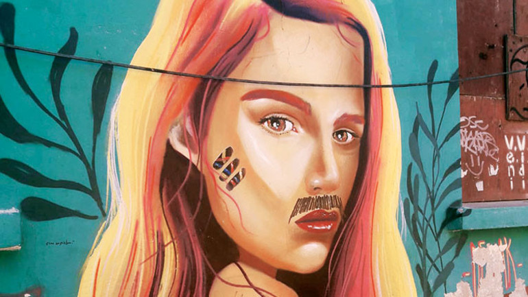 ‘Graffitiye bıyık’ kızdırdı