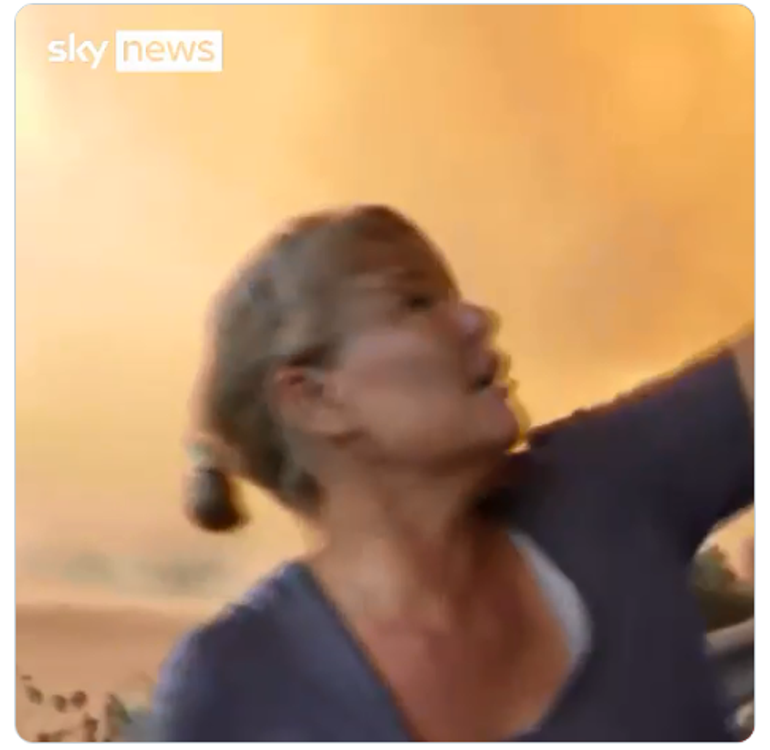 Son dakika haberi: Akılalmaz anlar kamerada... Ölümden döndü: İngiliz muhabir alevlerin arasından böyle yayın yaptı