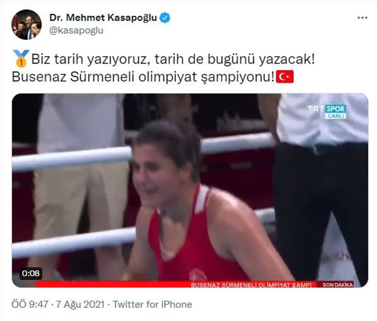 Son Dakika: Tokyo 2020de Busenaz Sürmeneliden altın, Buse Naz Çakıroğlundan gümüş madalya Kadınlar boksta tarih yazdılar...