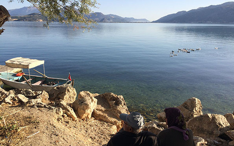 Renk değiştiren Göl Eğirdir