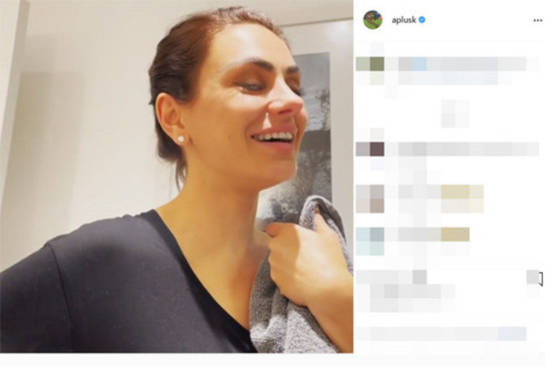 Mila Kunis ve Ashton Kutcher şimdi de duş videosu paylaştı