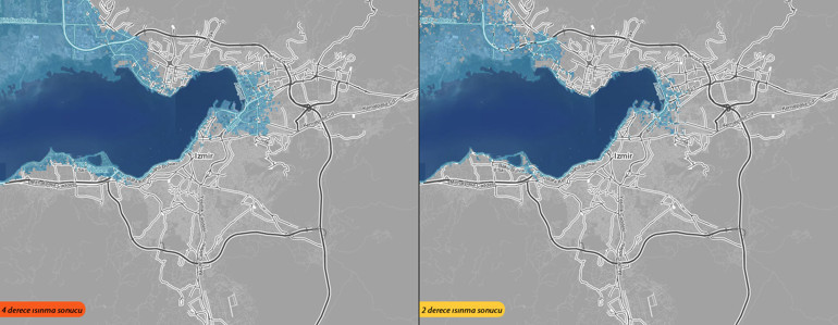 Türkiyenin kıyı şeridi tamamen değişecek İşte haritalarla 2100 yılı senaryoları