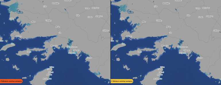 Türkiyenin kıyı şeridi tamamen değişecek İşte haritalarla 2100 yılı senaryoları