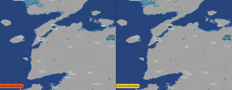 Türkiyenin kıyı şeridi tamamen değişecek İşte haritalarla 2100 yılı senaryoları