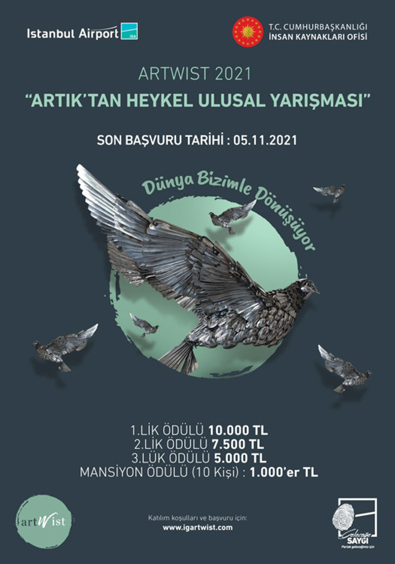 Türkiyenin yaratıcı gençleri  artıkları heykele dönüştürecek