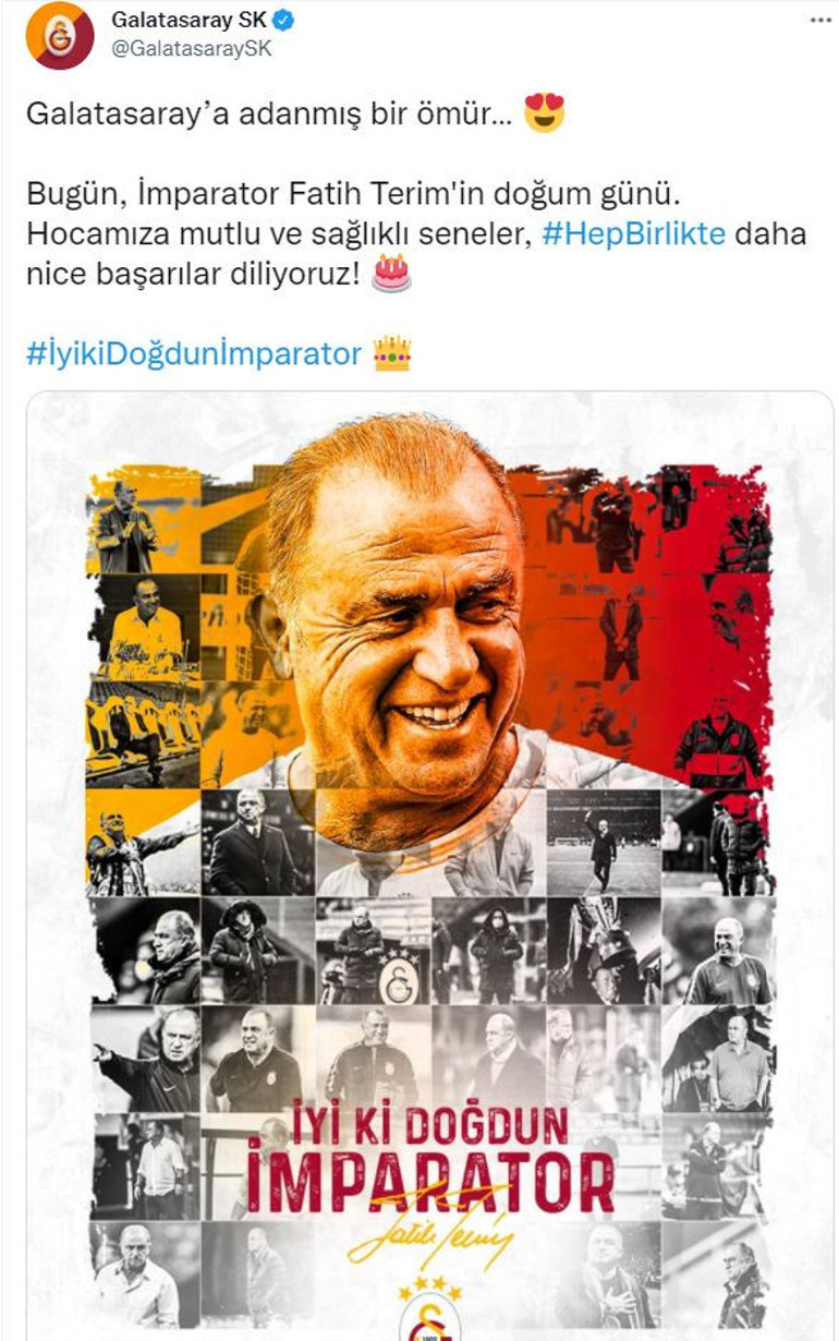 Henry Onyekuru, Fatih Terimin doğum gününü kutladı Canım hocam...