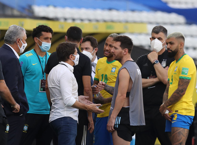 Brezilya - Arjantin maçında yaşanan kaos sonra Lionel Messiden tepki