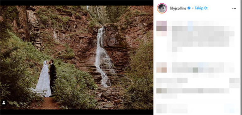 Resmen sonsuza kadar birbirimizin olduk Lily Collins ve Charlie McDowell evlendi