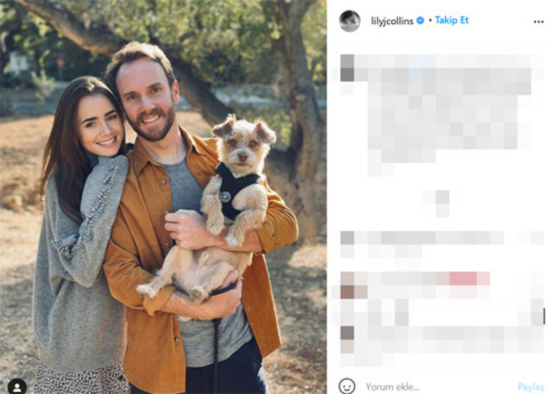 Resmen sonsuza kadar birbirimizin olduk Lily Collins ve Charlie McDowell evlendi