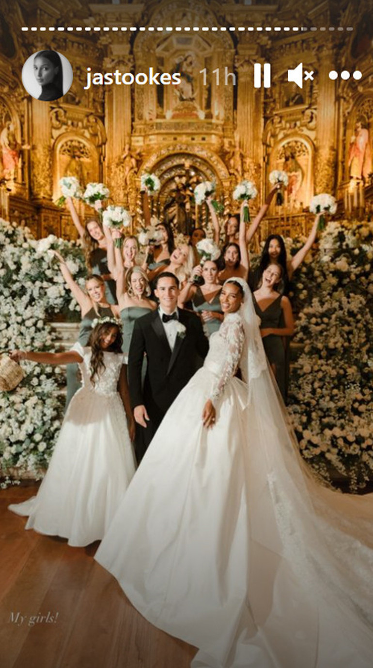 Top model Jasmine Tookes ile Snapchatin yöneticilerinden Juan David Borrero peri masalı gibi bir düğünle evlendi: Düğün damadın memleketinde