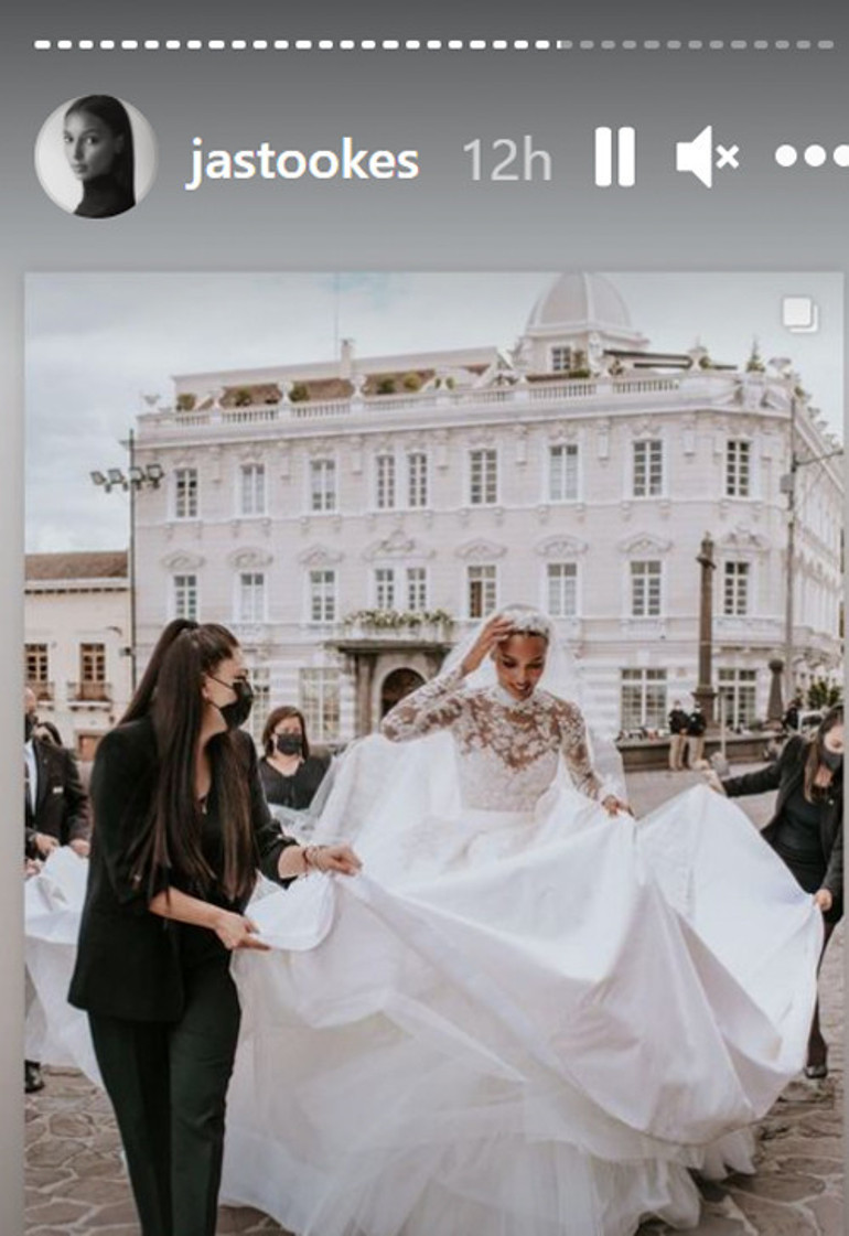 Top model Jasmine Tookes ile Snapchatin yöneticilerinden Juan David Borrero peri masalı gibi bir düğünle evlendi: Düğün damadın memleketinde