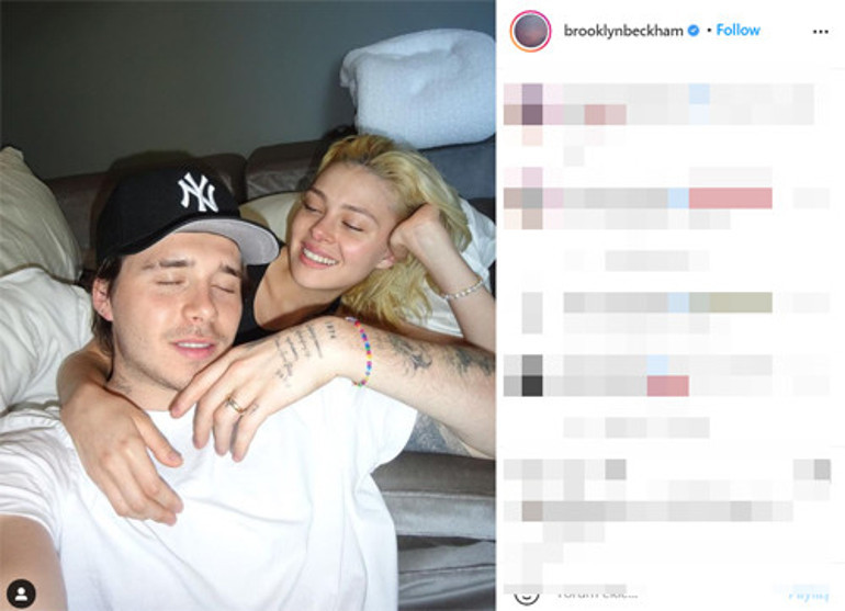Gidip evinizde öpüşün: Brooklyn Beckham ile nişanlısı Nicola Anne Peltzin videosu hayranlarını ikiye böldü