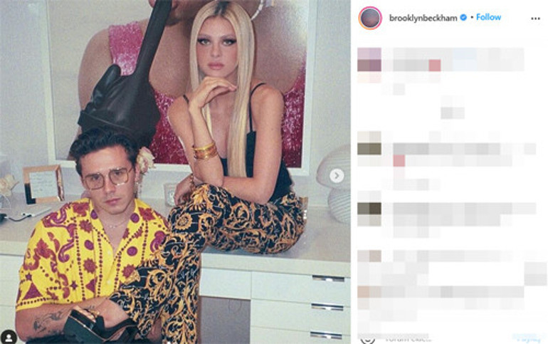 Gidip evinizde öpüşün: Brooklyn Beckham ile nişanlısı Nicola Anne Peltzin videosu hayranlarını ikiye böldü