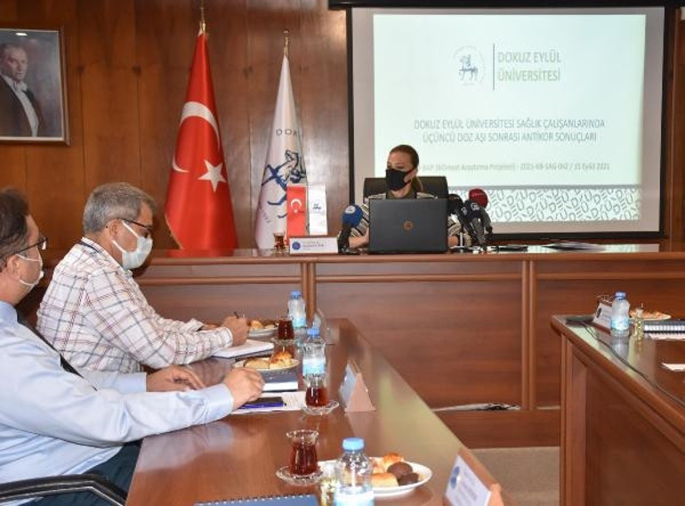DEÜ antikor araştırmasının sonuçlarını açıkladı Sinovacta 7.5, Biontechte 106 kat artış