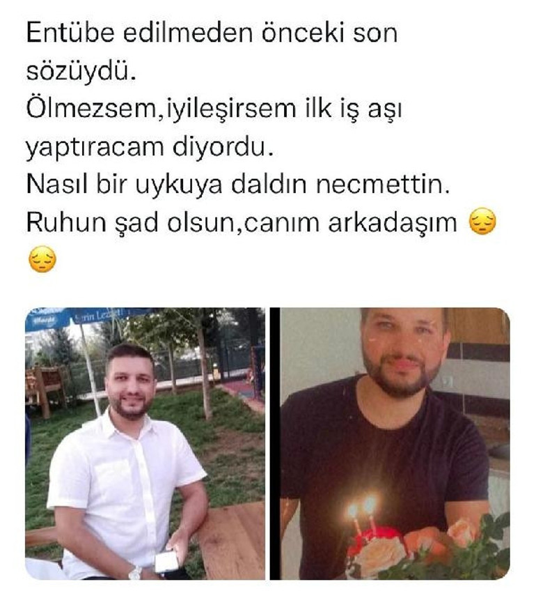 İyileşirsem ilk iş aşı yaptıracağım demiş Sağlık çalışanı koronavirüs kurbanı oldu