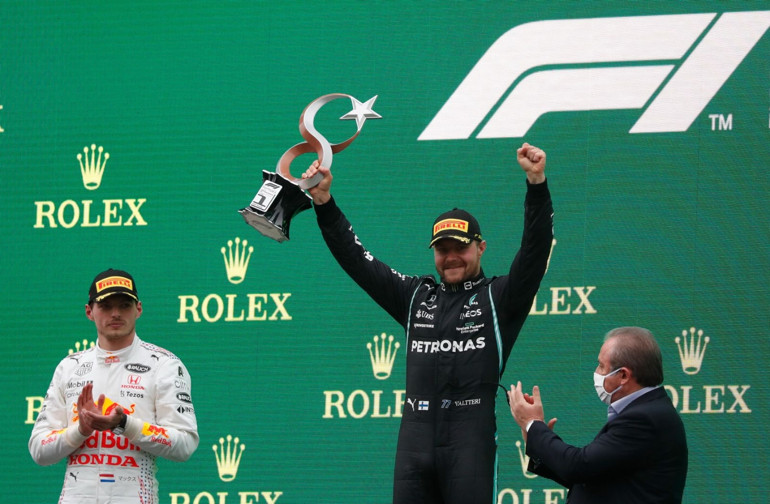 Son dakika: Formula 1 Türkiye GPsinde zafer Bottasın Pilotlar şampiyonasında zirve değişti