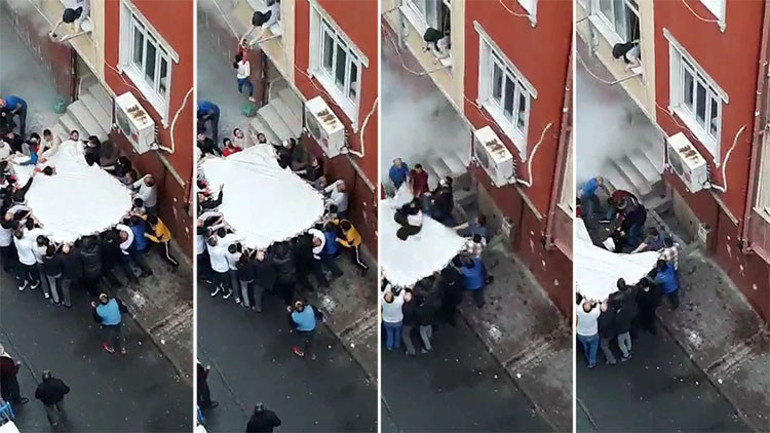 Kurtulmak için atladılar Can havliyle zamana karşı yarış