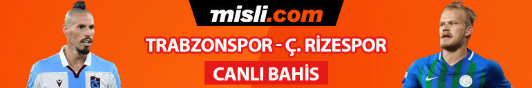 Trabzonspora 1 iyi, 1 kötü haber Rizespor karşısında galibiyetlerine iddaada...