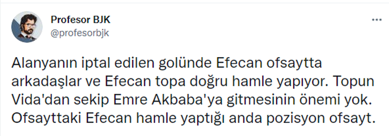 Son Dakika Haberi... Alanyaspor-Beşiktaş maçından çok konuşulan karar Emre Akbabanın golü neden iptal edildi