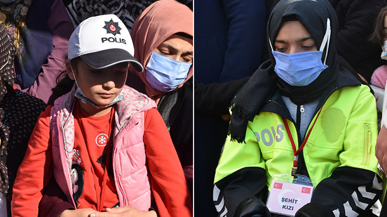 Şehit polis memuru Yusuf Ceylana son veda Bir babanın en zor görevi
