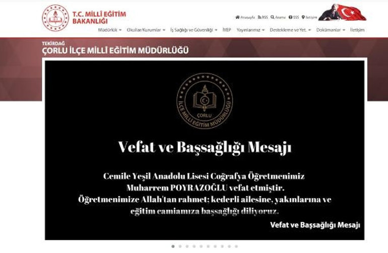 Bu görüntüleri Türkiye konuşmuştu... Muharrem öğretmenden acı haber geldi